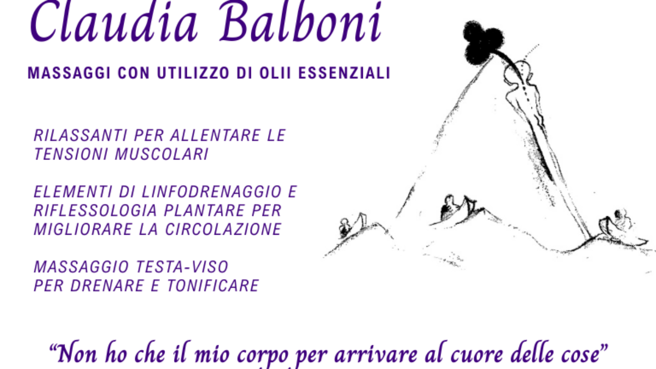 Claudia Balboni massaggio