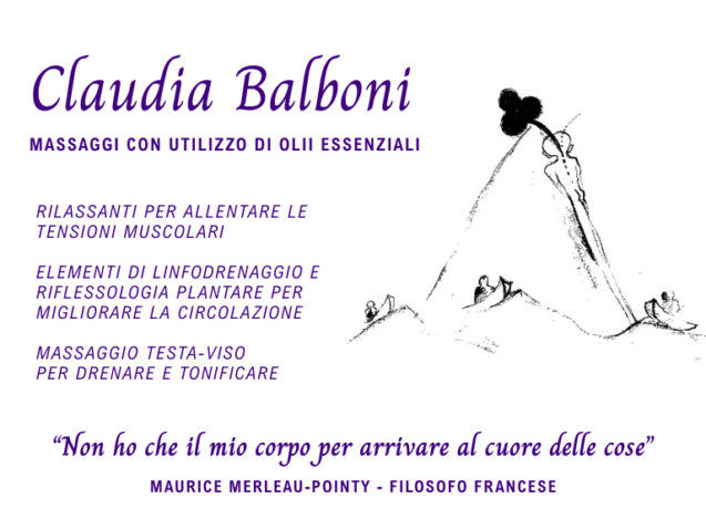 Claudia Balboni massaggio